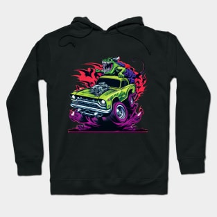 Monster Hot Rod Racing Rat Street Racer Retro Design Hoodie